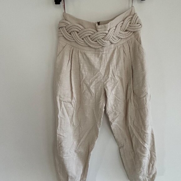 Sophia Hegg Elegant Women's Pants, Size 40, Beige Color - Picture 5 of 5